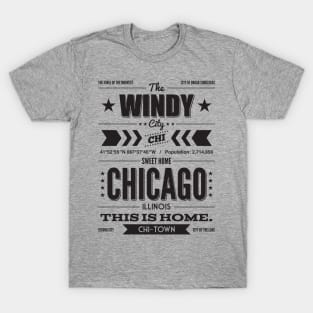 Chicago Typography Shirt T-Shirt